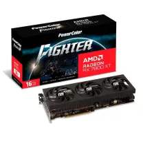 POWERCOLOR FIGHTER RX 7800XT 16G-F/OC 16GB GDDR6 256Bit DX12 Gaming (Oyuncu) Ekran Kartı