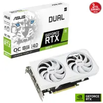 ASUS Dual GeForce RTX 3060 Ti OC White DUAL-RTX3060TI-O8GD6X-WHITE 8GB GDDR6X 256Bit DX12 Gaming (Oyuncu) Ekran Kartı