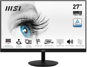 MSI Pro MP271A 27” 1920x1080 1ms 100Hz IPS Anti-Glare Full HD Monitör