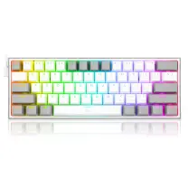 Redragon K617 Fizz RGB Red Switch Kablolu Beyaz/Gri Compact Gaming (Oyuncu) Klavye