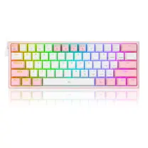 Redragon K617 Fizz RGB Red Switch Kablolu White/Pink Compact Gaming (Oyuncu) Klavye