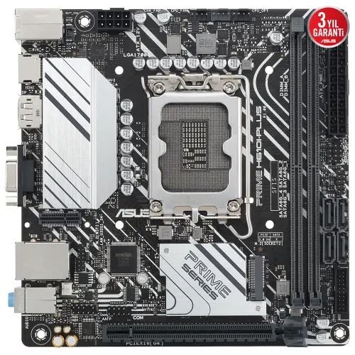 Asus Prime H610I-PLUS-CSM Intel Soket LGA1700 DDR5 5600Mhz Mini ITX Anakart