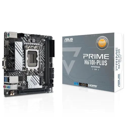 Asus Prime H610I-PLUS-CSM Intel Soket LGA1700 DDR5 5600Mhz Mini ITX Anakart