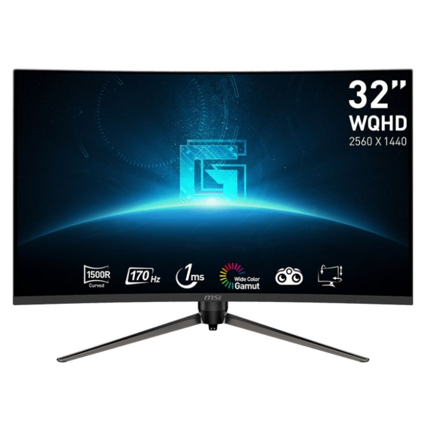 MSI G32CQ5P 31.5” 1ms 170Hz  Adaptive Sync VA WQHD Curved Gaming (Oyuncu) Monitör