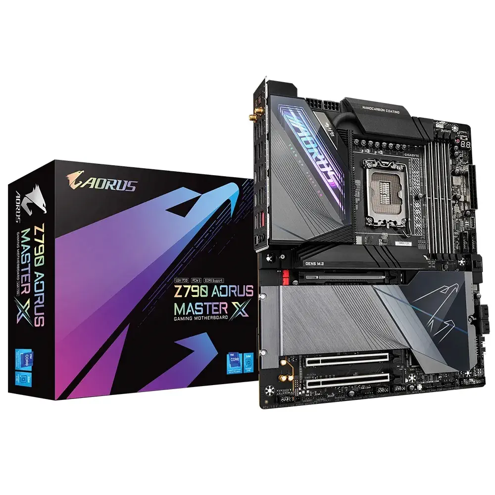 Gigabyte Z790 AORUS MASTER X Intel Z790 Soket 1700 DDR5 8266(OC)MHz E-ATX Gaming (Oyuncu) Anakart