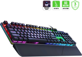 GamePower Calypso V2 RGB Optik Su ve Toza Dayanıklı Mekanik Red Switch USB DIY Gaming Klavye
