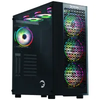 GamePower Savagis 750W 80+ Bronze ATX 4*ARGB Fan Temperli Cam Hub Siyah Gaming  Kasa