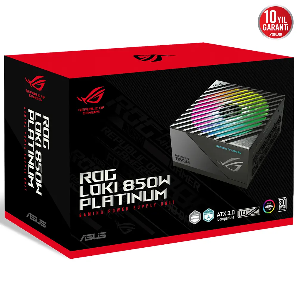 ASUS ROG-LOKI-850P-SFX-L-GAMING 850W 80 Plus Platinum 120mm Full Modüler Gaming (Oyuncu) Power Supply