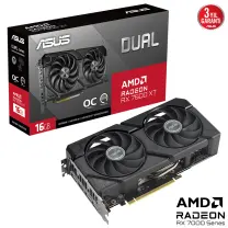 ASUS Dual Radeon RX 7600 XT OC 16GB DUAL-RX7600XT-O16G GDDR6 128Bit DX12 Gaming (Oyuncu) Ekran Kartı