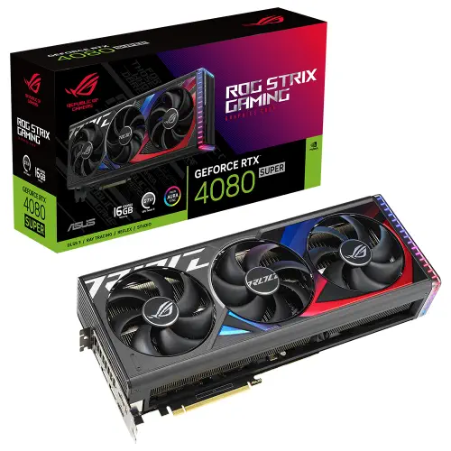 Asus ROG Strıix RTX 4080 SUPER 16G ROG-STRIX-RTX4080S-16G-GAMING GDDR6X 256Bit DX12 DLSS 3 Gaming (Oyuncu) Ekran Kartı