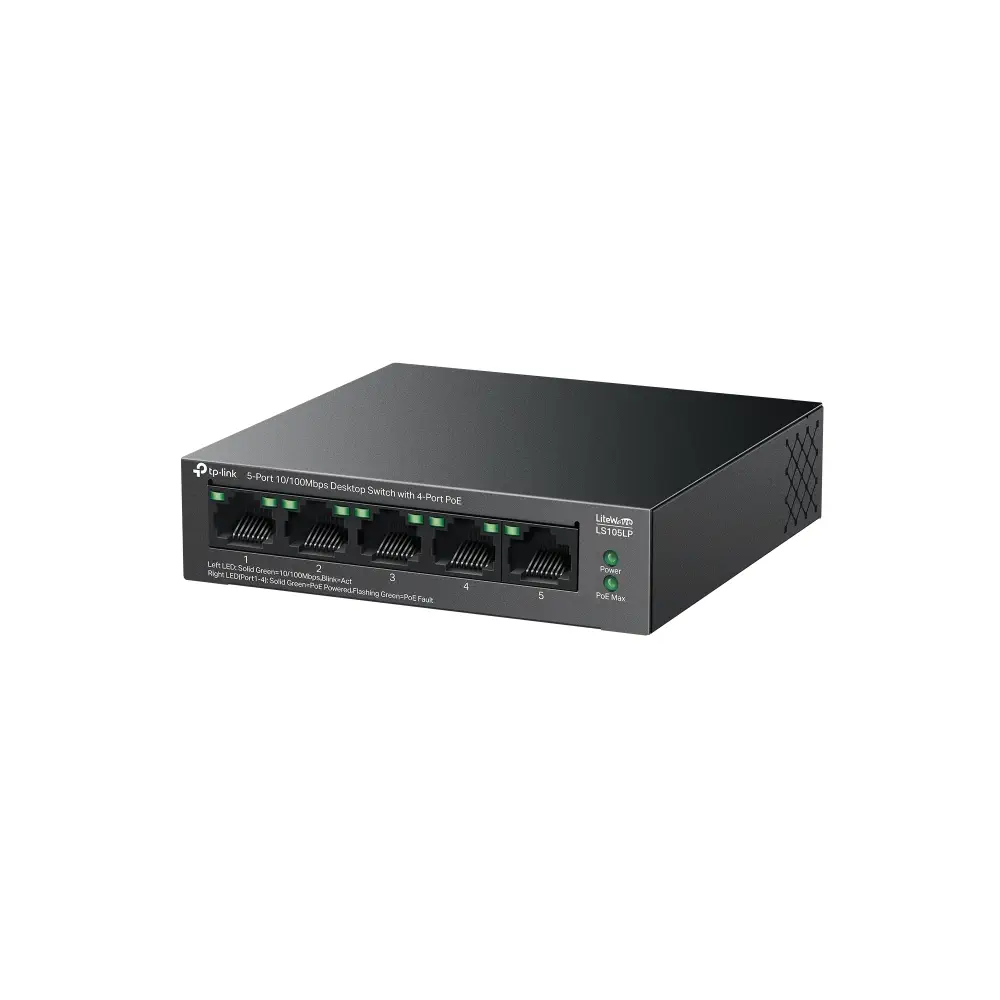 TP-Link LS105LP 5 Port 10/100 Mbps PoE Switch