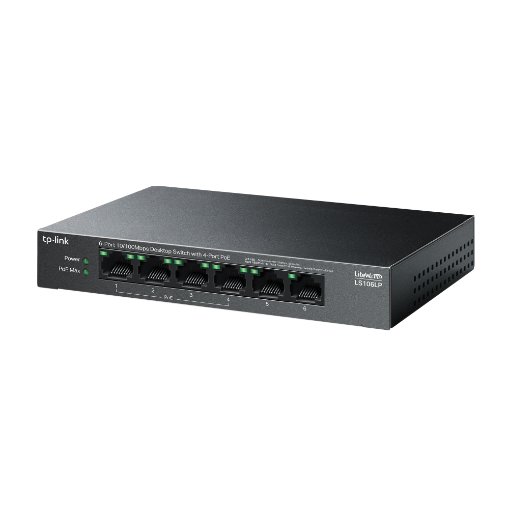 TP-Link LS106LP 6 Port 10/100 PoE Switch