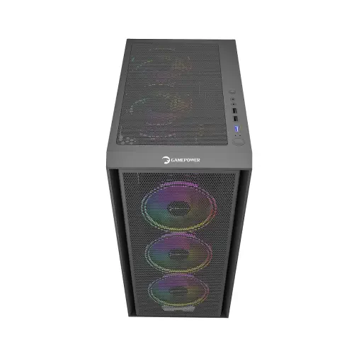 GamePower Flex 4*120mm A-RGB Fan ATX 500W 80+ Bronz Gaming Kasa 