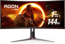 AOC 34″ CU34G2XP/BK 1ms 180Hz FreeSync Premium VA Curved Gaming (Oyuncu) Monitör