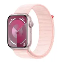 Apple Watch Series 9 GPS 45mm Pembe Alüminyum Kasa ve Uçuk Pembe Spor Kordon - MR9J3TU/A