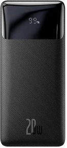 Baseus Bipow Overseas Edition LED Göstergeli 20000 mAh 20 W Siyah Hızlı Şarj Powerbank