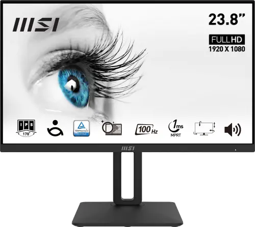 MSI 23.8″ PRO MP242AP 1920x1080 (FHD) 16:9 FLAT IPS 100HZ 1MS Adaptive-Sync Pivot Monitör