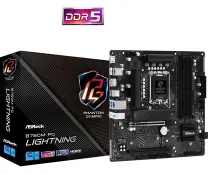 Asrock B760M PG Lightning 90-MXBM20-A0UAYZ Intel B760 Soket 1700 DDR5 7200(OC)MHz mATX Gaming (Oyuncu) Anakart