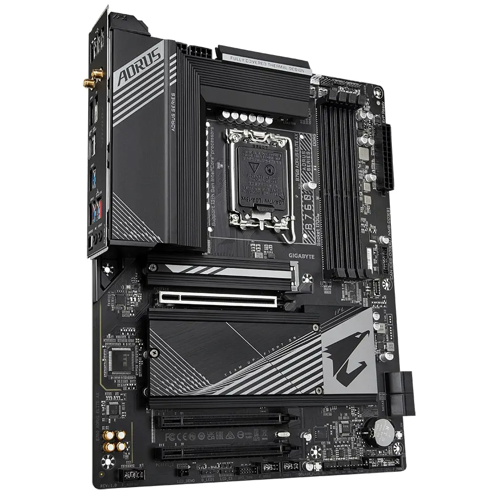 Gigabyte B760 AORUS ELITE AX Intel B760 Soket 1700 DDR5 7800MHz ATX Gaming (Oyuncu) Anakart