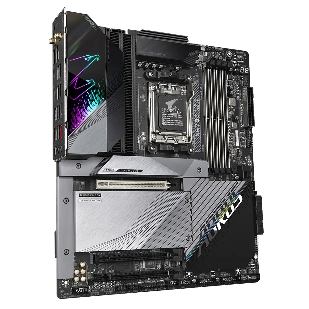 Gigabyte X670E AORUS MASTER 1.1 AMD X670 Soket AM5 DDR5 8000(OC)MHz E-ATX Gaming (Oyuncu) Anakart