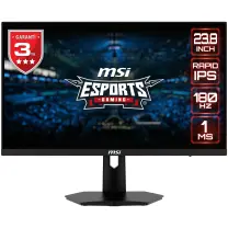 MSI 23.8″ G244F E2 1920x1080 (FHD) 16:9 FLAT RAPID IPS 180HZ 1MS FREESYNC Premıum Gaming Monitör