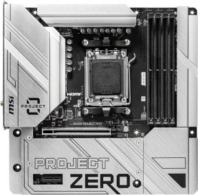 MSI B650M Project Zero AM5 Soket DDR5 7600(OC)MHz mATX Anakart
