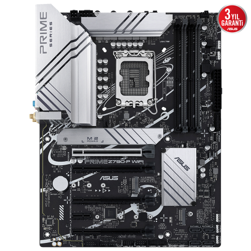 Asus Prime Z790-P Wifi-CSM Intel Z790 Soket 1700 DDR5 7200(OC)MHz ATX Gaming (Oyuncu) Anakart