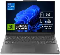 Lenovo ThinkBook 16p G4 21J80032TR i7-13700H 32GB 1TB SSD 8GB RTX 4060 GDDR6 16″ WQXGA FreeDOS Notebook