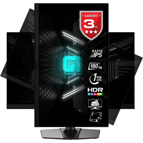 MSI G272QPF E2 27″ 180Hz 1ms WQHD Rapid IPS Adaptive-Sync Pivot Gaming (Oyuncu) Monitör  