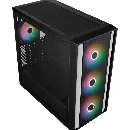 Cooler Master MasterBox 600 TG MB600-KGNN-S00 Mesh ARGB ATX Siyah Mid Tower Kasa