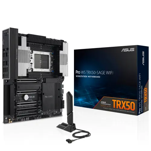 ASUS PRO WS TRX50-SAGE WIFI AMD TRX50 Soket sTR5 DDR5 CEB Anakart