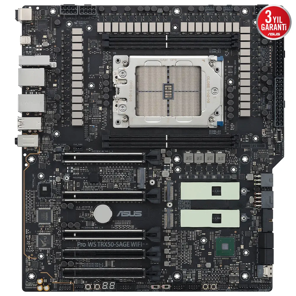 ASUS PRO WS TRX50-SAGE WIFI AMD TRX50 Soket sTR5 DDR5 CEB Anakart