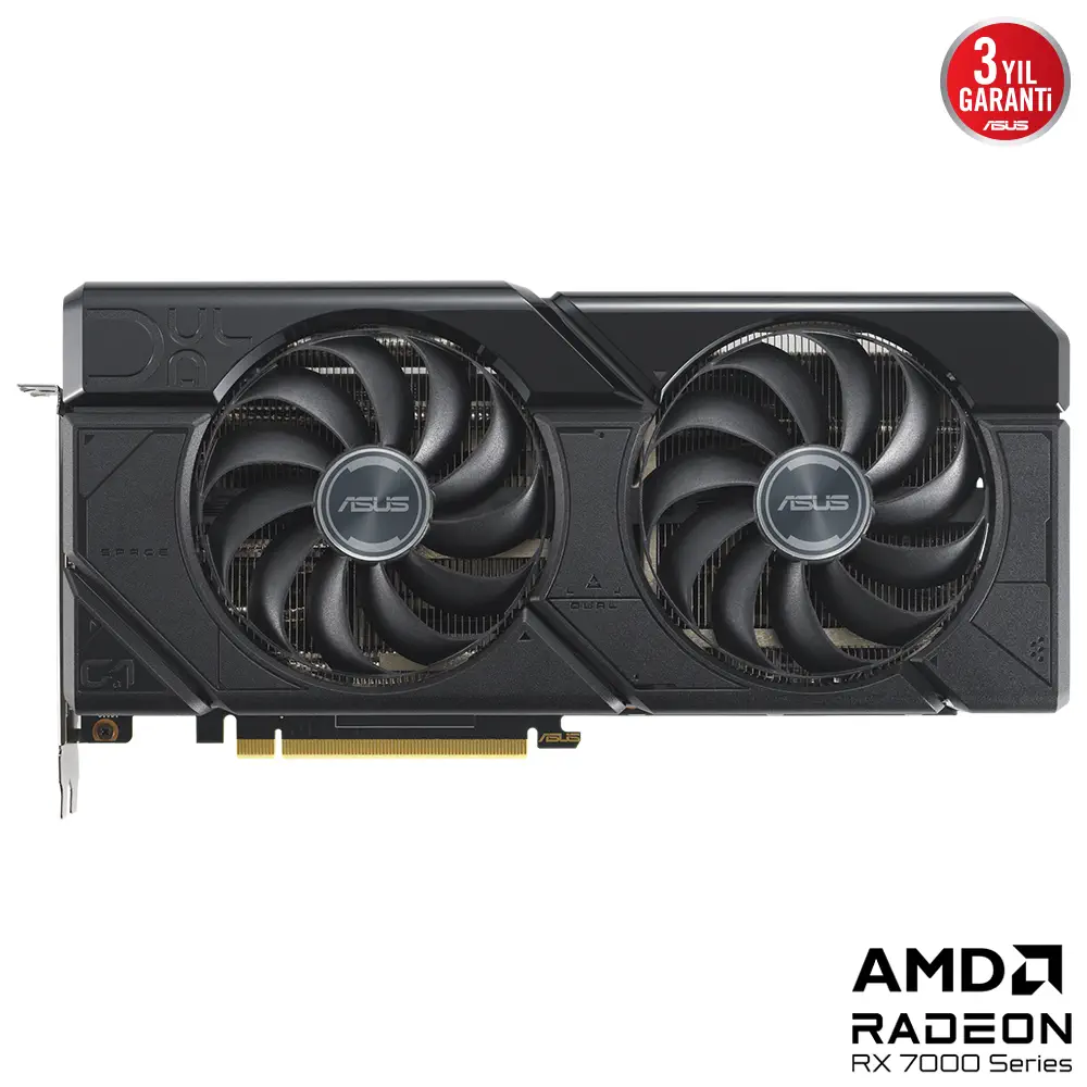 ASUS Dual Radeon RX 7700 XT OC DUAL-RX7700XT-O12G 12GB GDDR6 192Bit Gaming (Oyuncu) Ekran Kartı