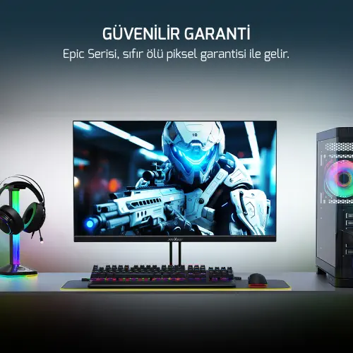 James Donkey Epic E20 27″ 200Hz 0.5Ms FHD VA Panel Gaming Monitör (Sıfır Ölü Piksel Garantili)