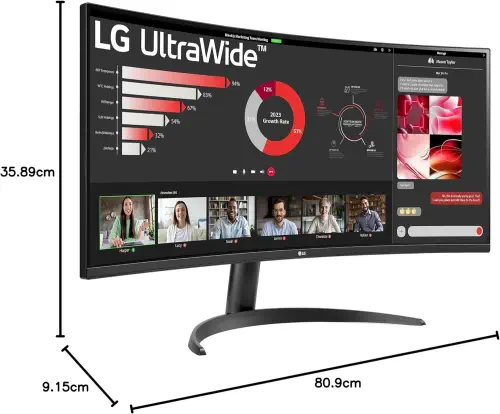 LG 34″34WR50QC-B 5ms 100Hz VA QHD Curved Gaming Monitör