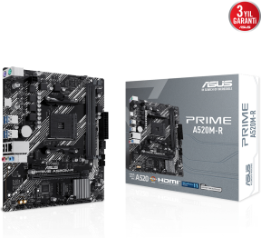 ASUS Prime A520M-R AMD Soket AM4 DDR4 5100MHz mATX Anakart