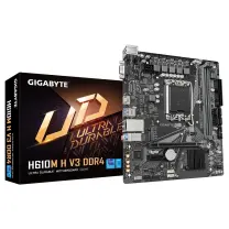 Gigabyte H610M H V3 DDR4 Intel H610 Soket 1700 DDR4 3200MHz mATX Gaming (Oyuncu) Anakart