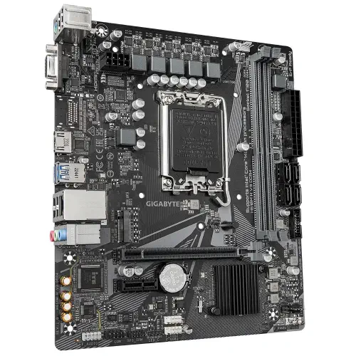 Gigabyte H610M H V3 DDR4 Intel H610 Soket 1700 DDR4 3200MHz mATX Gaming (Oyuncu) Anakart