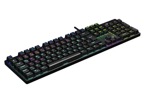 Lenovo Lecoo KG1101 Blue Switch RGB Mekanik Türkçe Q Siyah Gaming (Oyuncu) Klavye