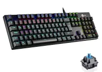 Lenovo Lecoo KG1101 Blue Switch RGB Mekanik Türkçe Q Siyah Gaming (Oyuncu) Klavye