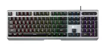 Lenovo Lecoo KB121 Rainbow Mekanik Hisli Membran  Türkçe Q Gri Gaming (Oyuncu) Klavye