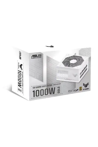 Asus TUF-GAMING-1000G White 1000W 80+ Gold Full Modüler Gaming (Oyuncu) Power Supply (90YE00S5-B0NA00)