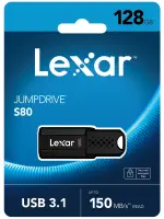 Lexar 128GB LJDS080128G-BNBNG JumpDrive S80 USB3.1 150/60 MB/s USB Flash Bellek