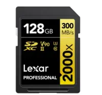 Lexar 128GB LSD2000128G-BNNNG Professional 2000X SDXC UHS-II 300/260MB/s Hafıza Kartı