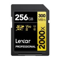 Lexar 256GB LSD2000256G-BNNNG SD Professional 2000X SDXC UHS-II 300/260MB/s SD Hafıza Kartı