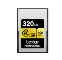 Lexar 320GBLCAGOLD320G-RNENG CF-EXP Professional Gold Serie 900/ 800MB/s  Hafıza Kartı