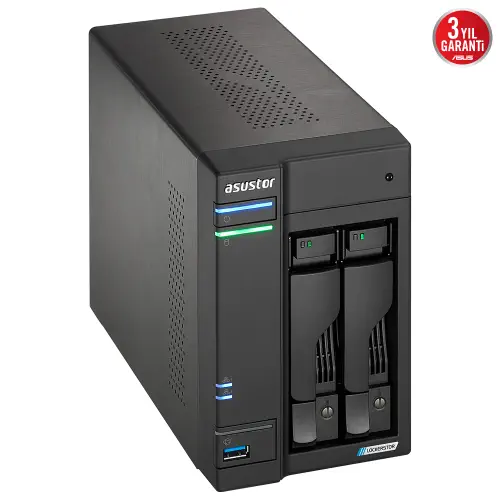 Asustor AS6702T Intel N5105 2 Yuvalı (2X22TB Desteği) 4GB DDR4 Nas Depolama Ünitesi