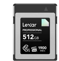 Lexar 512GB LCXEXDM512G-RNENG Professional CFExpress Type-B  1900MB/s / 1700MB/s Hafıza Kartı