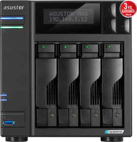 Asustor AS6704T Intel N5105 4 YUVALI (4X22TB Desteği) 4GB DDR4 Nas Depolama Ünitesi