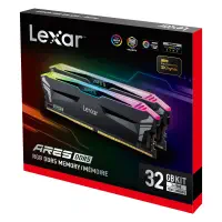 Lexar Ares LD5U16G72C34LA RGB Black 32GB (2X16) DDR5 7200MHz CL34 Gaming (Oyuncu) Ram 